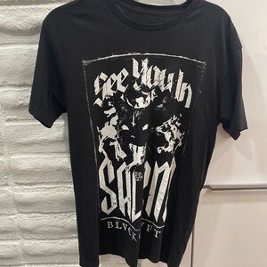 Blackcraft Cult See You in Salem Satanic Cat T Shirt Size M